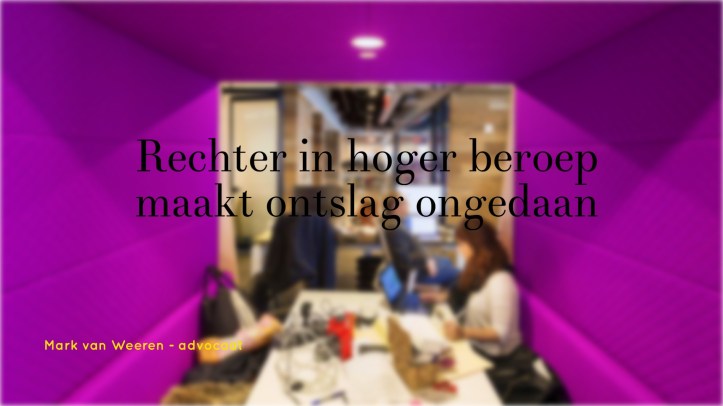 Hoger beroep uitspraak kantonrechter