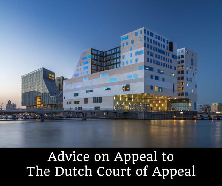Appeal to Dutch Court of Appeal Netherlands